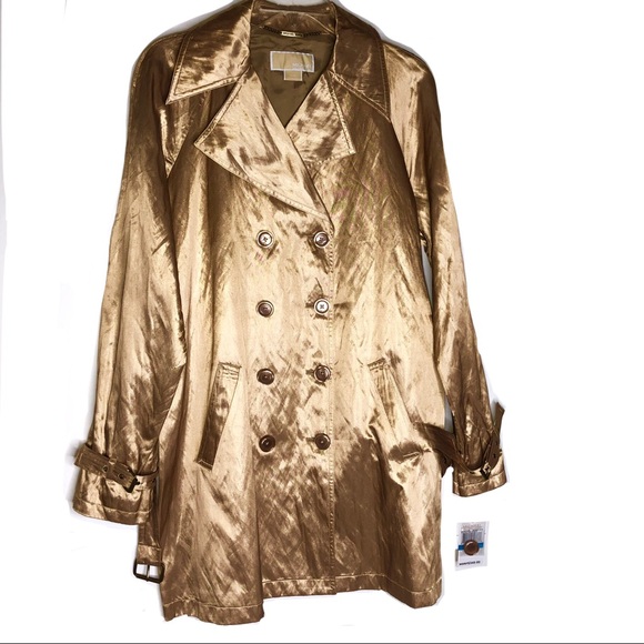 MICHAEL KORS CLASSIC TRENCH COAT - Picture 1 of 8